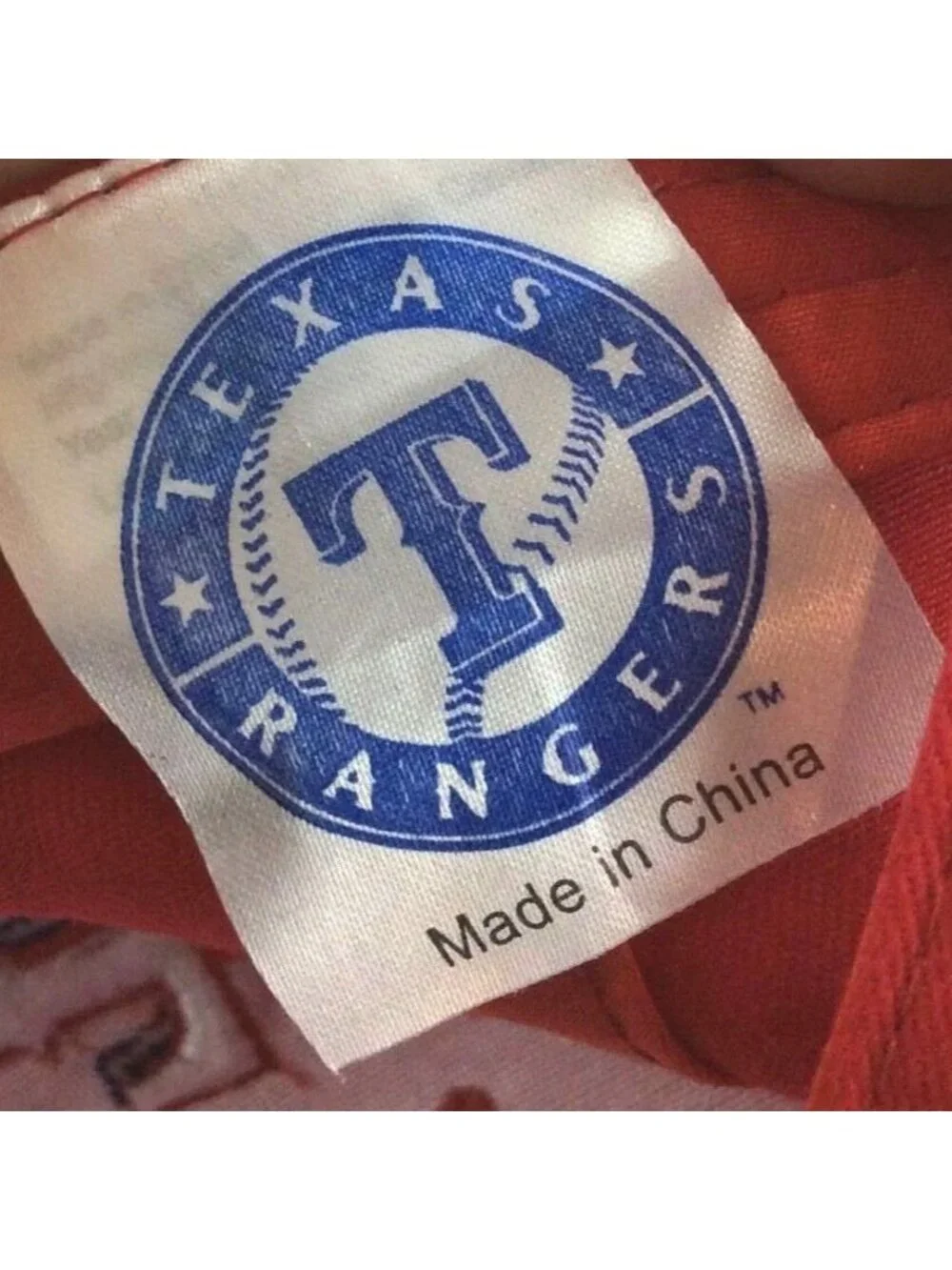 Texas Rangers MLB Embroidered Hat Cap Red Cotton Blend Hook Loop Adjustable